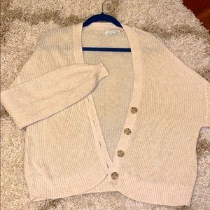 American Eagle Cream Cardigan